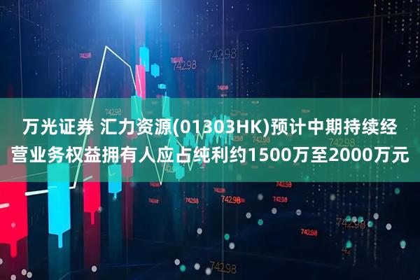 万光证券 汇力资源(01303HK)预计中期持续经营业务权益拥有人应占纯利约1500万至2000万元